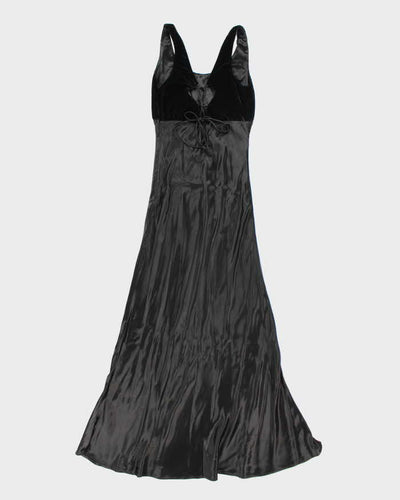 Vintage 90s Rue St. Paul Lace-up Maxi Dress - S