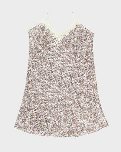 Vintage Y2k 00s Jessica Leopard Print Slip Dress - XL