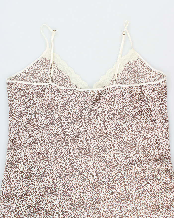Vintage Y2k 00s Jessica Leopard Print Slip Dress - XL