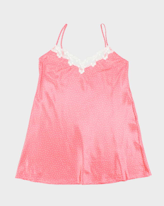 Vintage 90s Jessica Polka Dot Slip Dress - XL