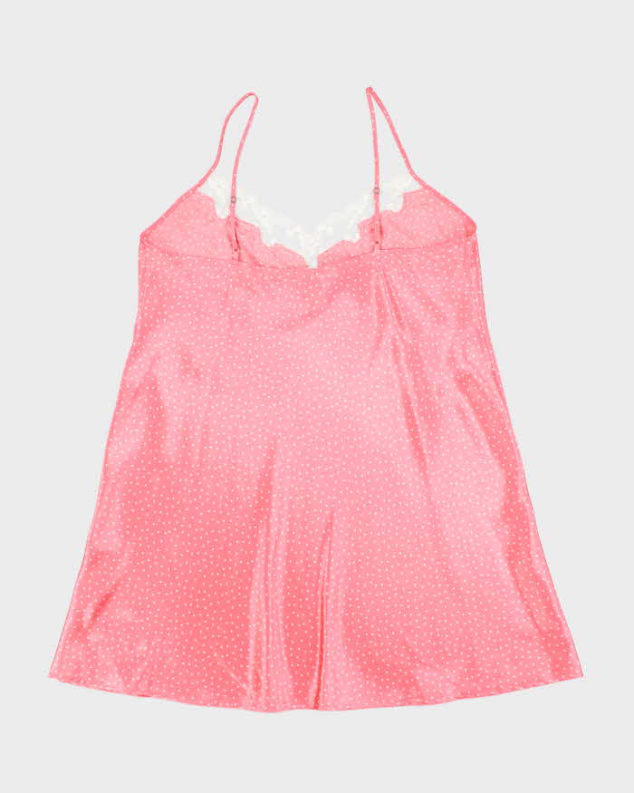 Vintage 90s Jessica Polka Dot Slip Dress - XL