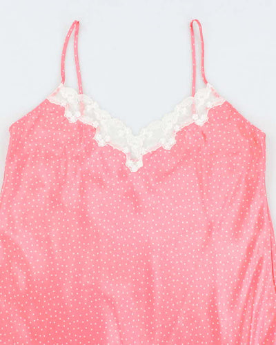 Vintage 90s Jessica Polka Dot Slip Dress - XL