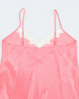 Vintage 90s Jessica Polka Dot Slip Dress - XL