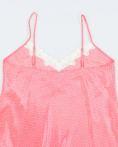Vintage 90s Jessica Polka Dot Slip Dress - XL