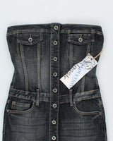 Deadstock Vintage Y2k 00s Seductions Denim Dress - XS