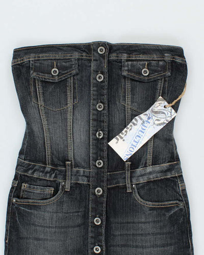 Deadstock Vintage Y2k 00s Seductions Denim Dress - XS