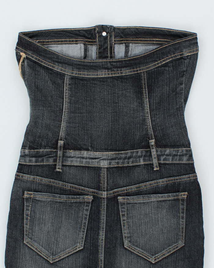 Deadstock Vintage Y2k 00s Seductions Denim Dress - XS