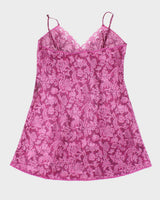 Vintage Y2k 00s Delicates Satin Slip Dress - L