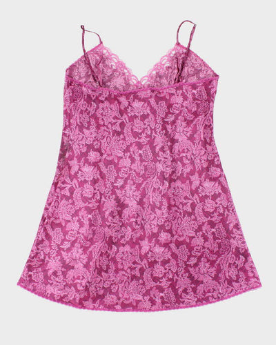 Vintage Y2k 00s Delicates Satin Slip Dress - L