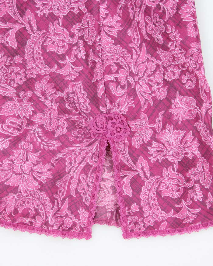 Vintage Y2k 00s Delicates Satin Slip Dress - L