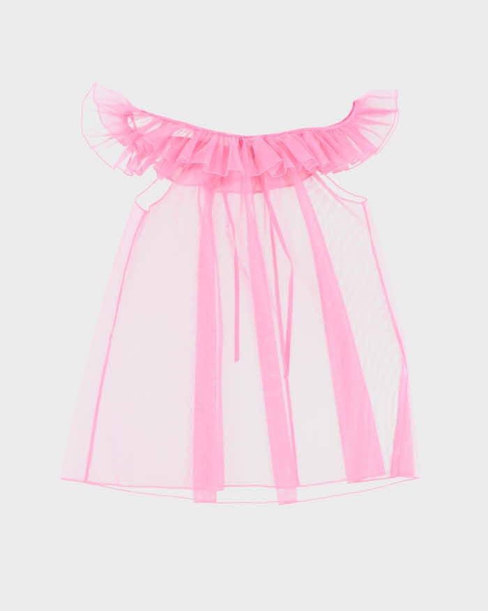 Vintage Y2k 00s La Senza Mesh Slip Dress - M