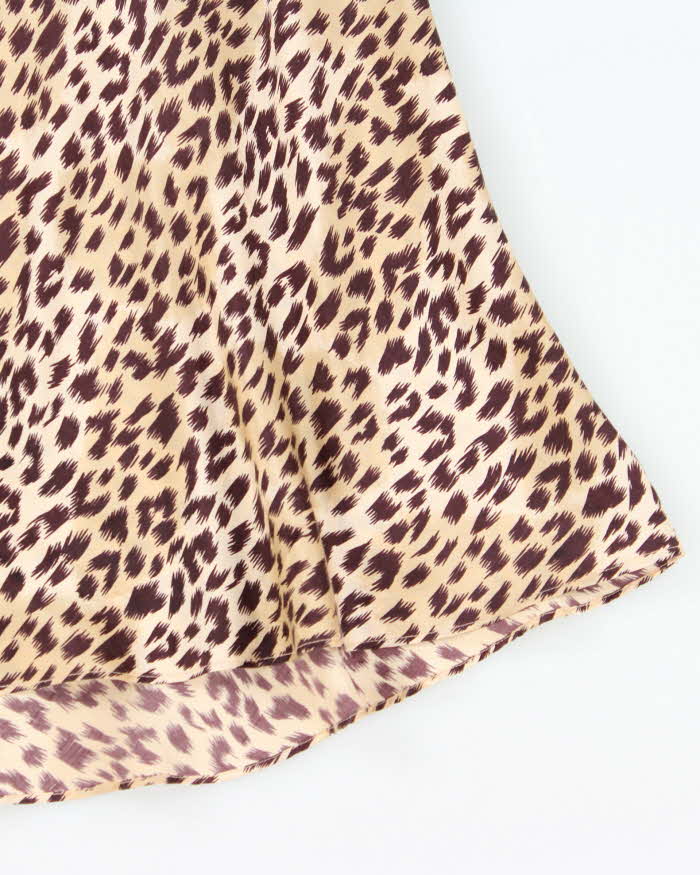 Vintage Y2k 00s La Senza Leopard Print Slip Dress - M
