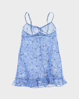 Vintage Y2k 00s La Senza Mesh Slip Dress - S