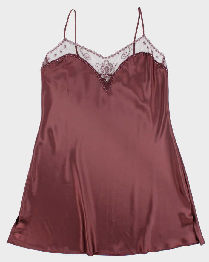 Vintage Y2k 00s Addition Elle Satin Slip Dress - XL