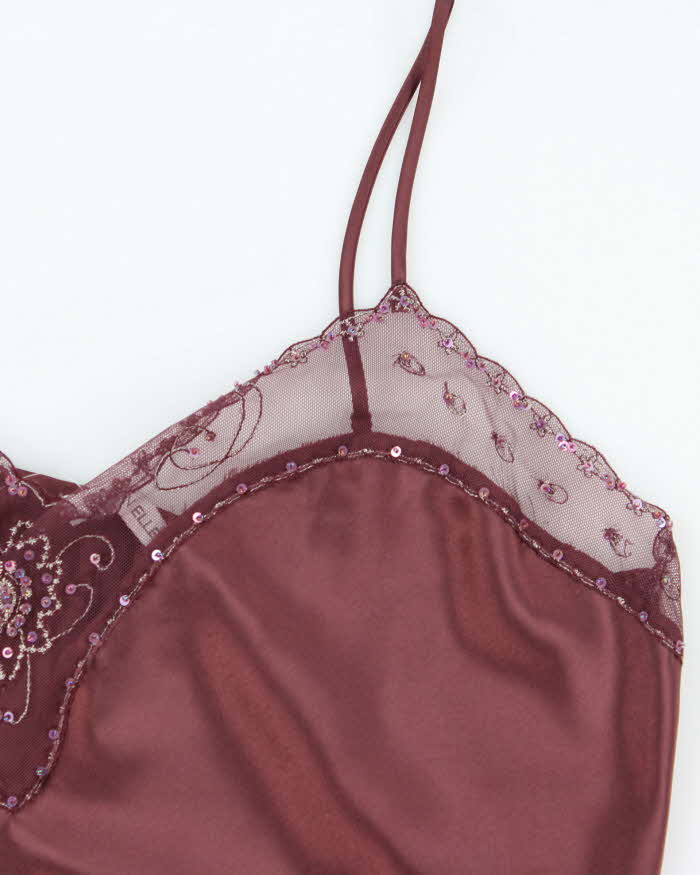 Vintage Y2k 00s Addition Elle Satin Slip Dress - XL