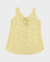 Vintage Y2k 00s Jessica Yellow Mesh Dress - XL