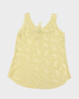 Vintage Y2k 00s Jessica Yellow Mesh Dress - XL