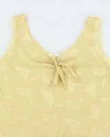 Vintage Y2k 00s Jessica Yellow Mesh Dress - XL
