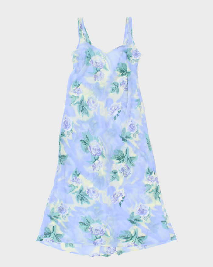 Vintage 90s La Senza Floral Sheer Dress - S