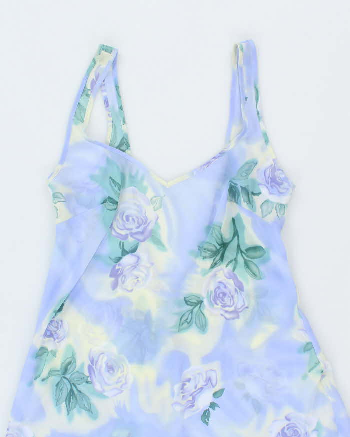 Vintage 90s La Senza Floral Sheer Dress - S