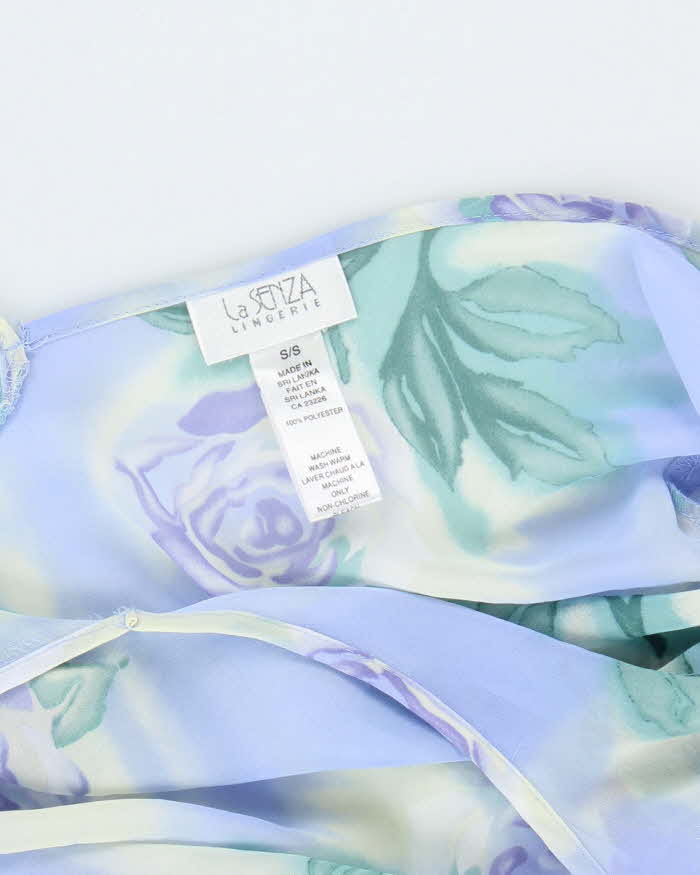 Vintage 90s La Senza Floral Sheer Dress - S