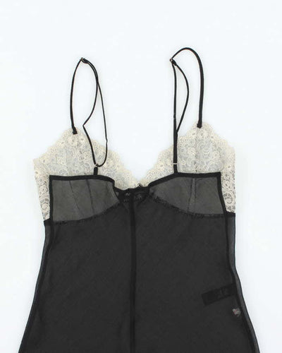 Vintage Y2k 00s Elle Mcpherson Sheer Dress - S