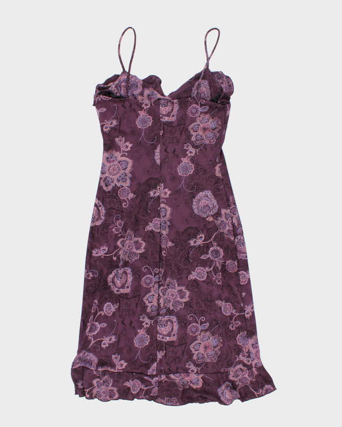 Vintage 90s La Belle Floral Paisley Pattern Dress - M