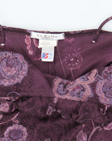 Vintage 90s La Belle Floral Paisley Pattern Dress - M