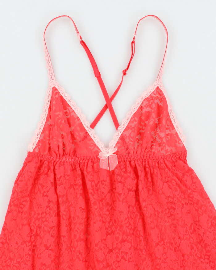 Vintage Y2k 00s Victoria's Secret Lace Slip Dress - XS