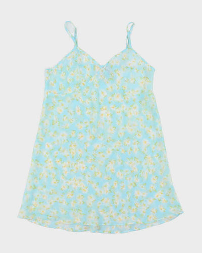 Vintage Y2k 00s La Vie En Rose Mesh Slip Dress - M