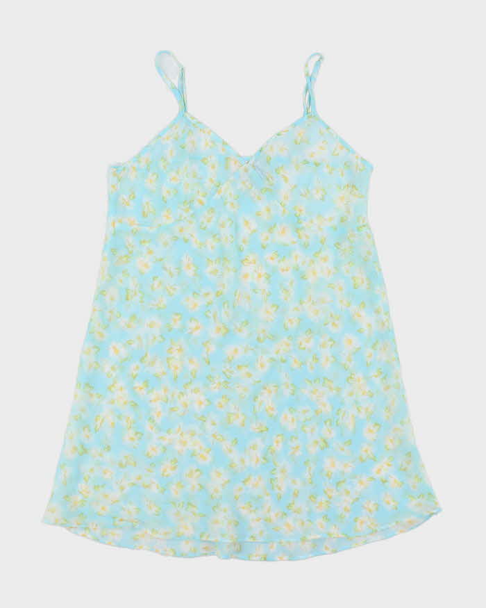 Vintage Y2k 00s La Vie En Rose Mesh Slip Dress - M