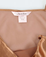 Vintage Y2k 00s La Vie En Rose Mesh Slip Dress - M