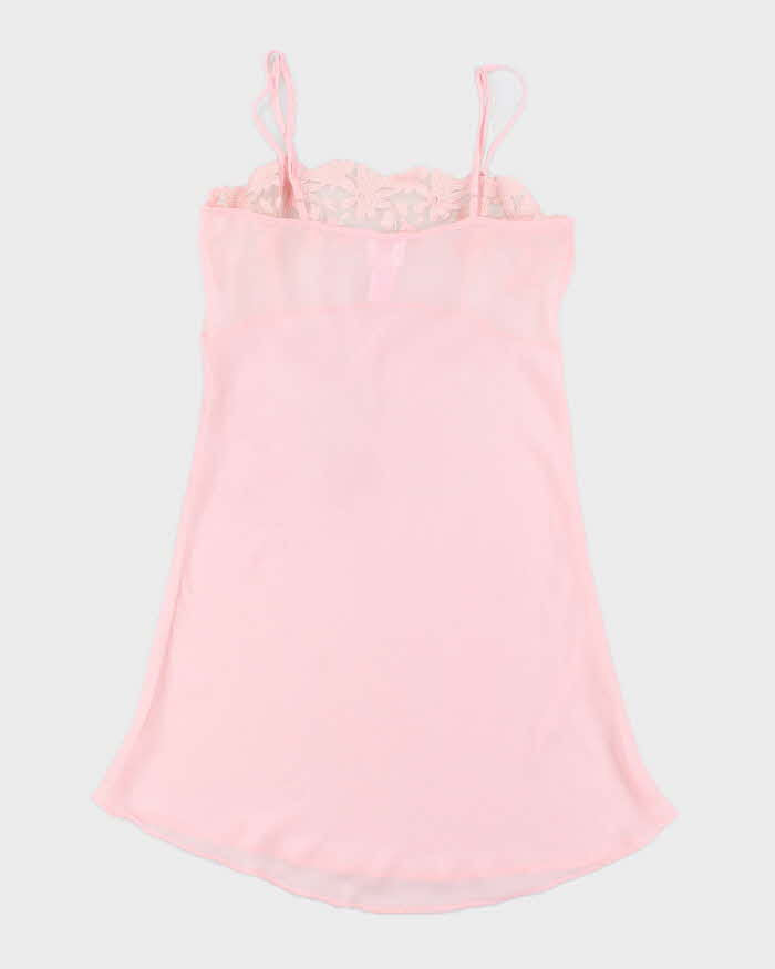 Vintage 90s La Vie En Rose Lace Mesh Dress - S