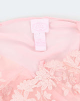 Vintage 90s La Vie En Rose Lace Mesh Dress - S