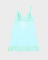Vintage Y2k 00s Vogue Mesh Slip Dress - S