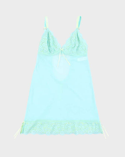 Vintage Y2k 00s Vogue Mesh Slip Dress - S