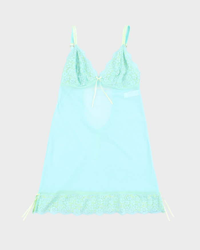 Vintage Y2k 00s Vogue Mesh Slip Dress - S
