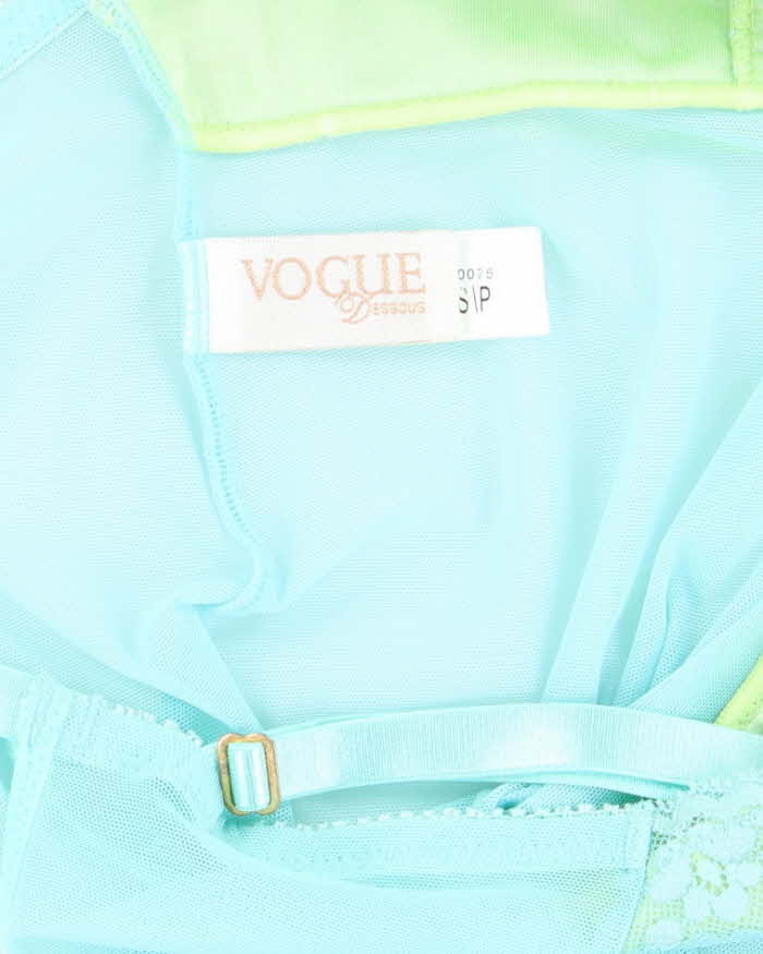 Vintage Y2k 00s Vogue Mesh Slip Dress - S