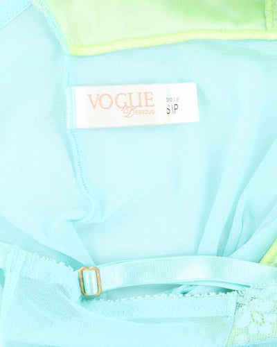 Vintage Y2k 00s Vogue Mesh Slip Dress - S