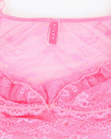 Vintage Y2k 00s Blush Lace Slip Dress -  S