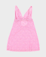 Vintage Y2k 00s La Vie En Rose Lace Slip Dress -  S