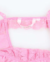 Vintage Y2k 00s La Vie En Rose Lace Slip Dress -  S