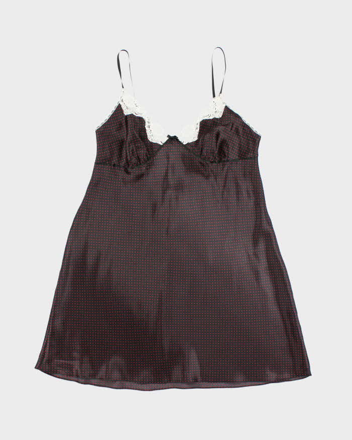 Vintage Y2k 00s Gillian &amp; O'malley Polka Dot Slip Dress -  M