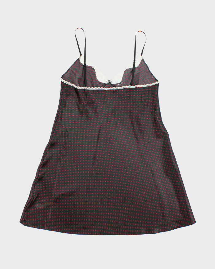 Vintage Y2k 00s Gillian &amp; O'malley Polka Dot Slip Dress -  M