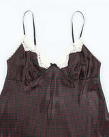 Vintage Y2k 00s Gillian &amp; O'malley Polka Dot Slip Dress -  M