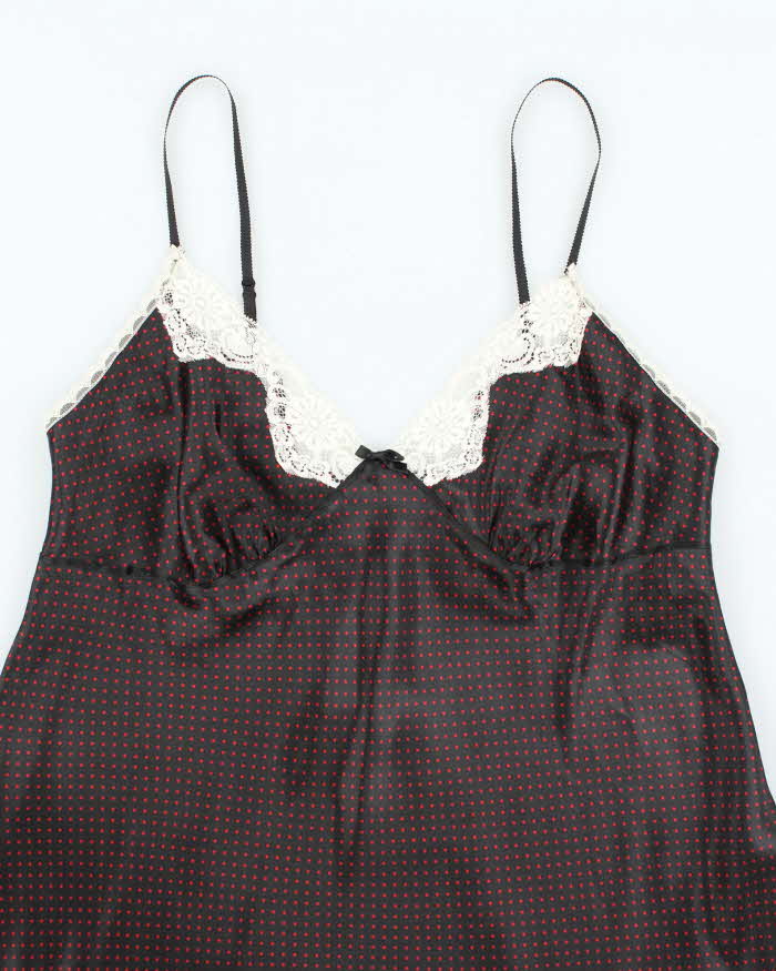Vintage Y2k 00s Gillian &amp; O'malley Polka Dot Slip Dress -  M
