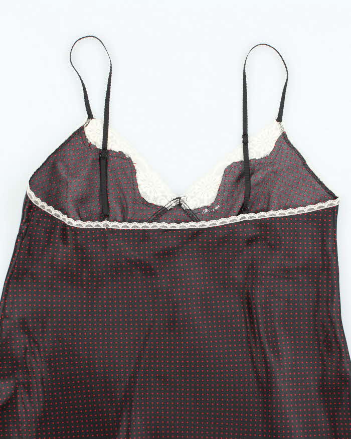 Vintage Y2k 00s Gillian &amp; O'malley Polka Dot Slip Dress -  M