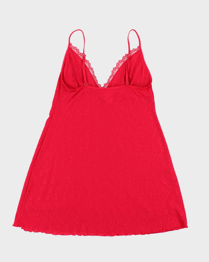 Vintage 00s Arianne Red Slip Dress - L