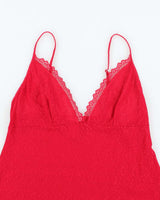 Vintage 00s Arianne Red Slip Dress - L