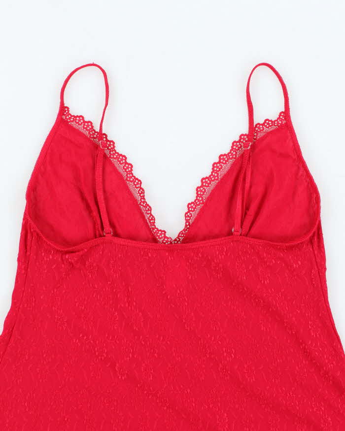 Vintage 00s Arianne Red Slip Dress - L